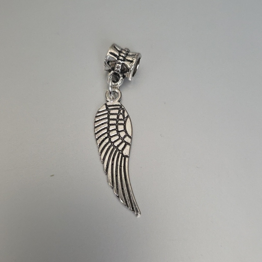 Angel Wings Charm for European Style Bracelets Fits Pandora Syst…